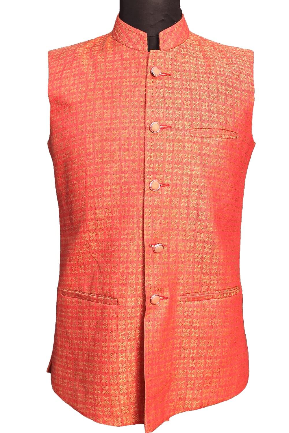 Red Printed Pro Linen Bandi 3102