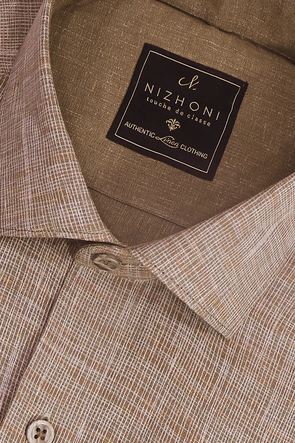 <p>Cafe Plain Pro Linen Slim Fit Shirt 3068<br></p>