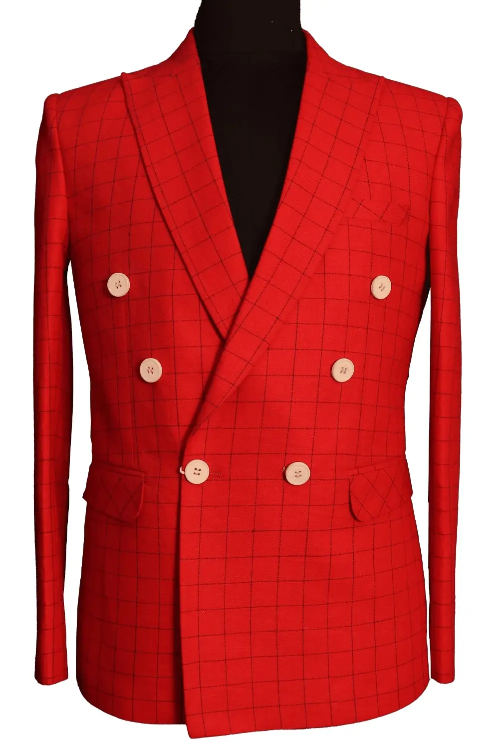 Red Pro Linen Suits 537