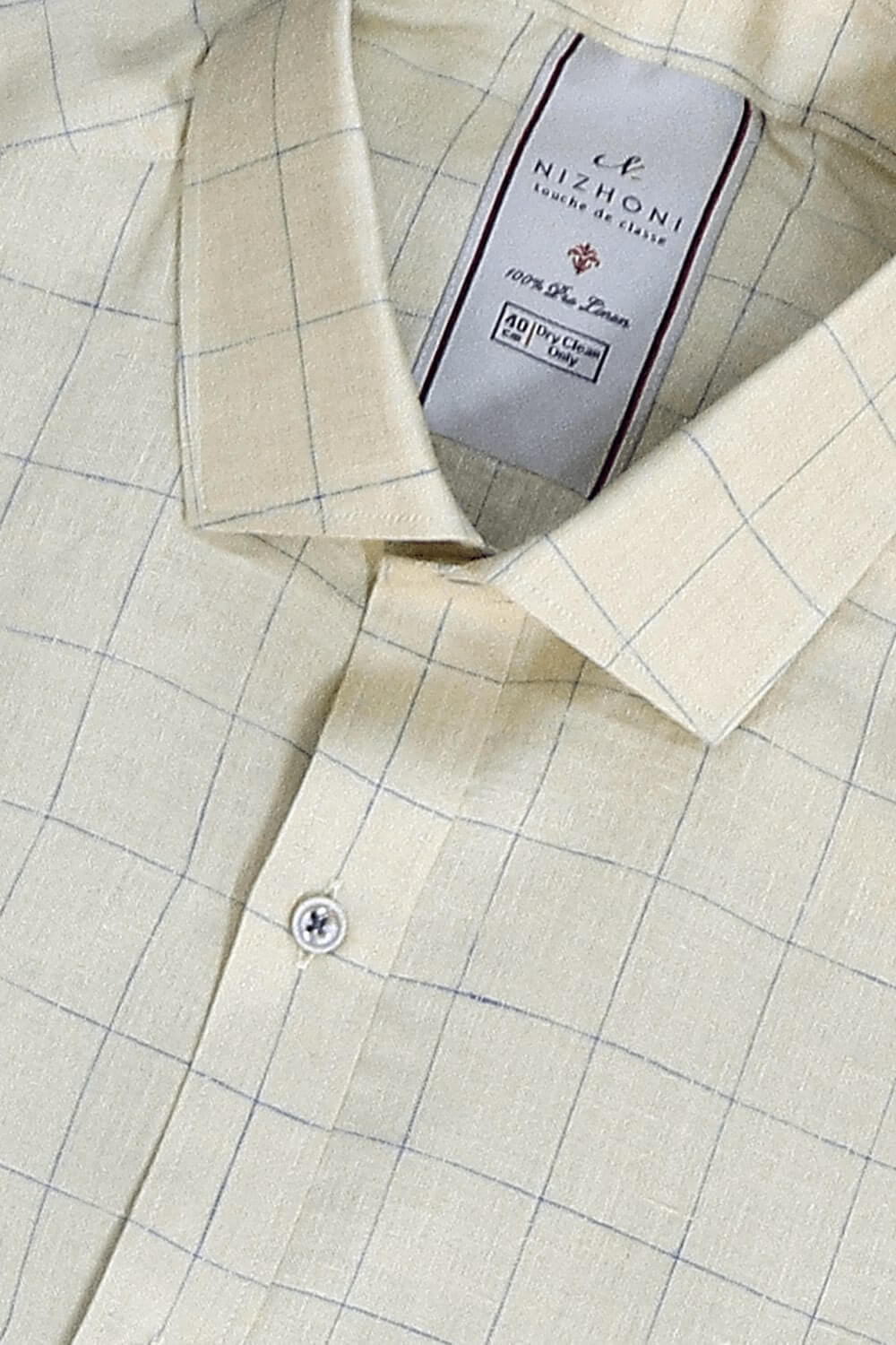 Cream Checks Pro Linen Shirt 1283