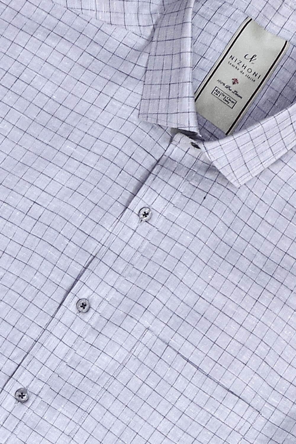 Brown Checks Pro Linen Shirt 1305