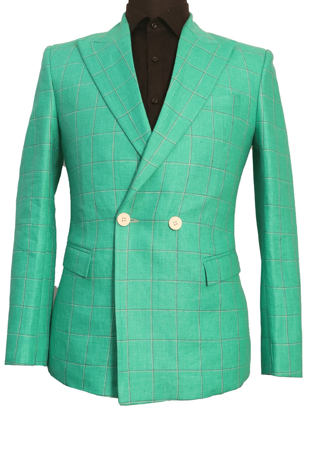 Parrot Green Pro Linen Blazer 401