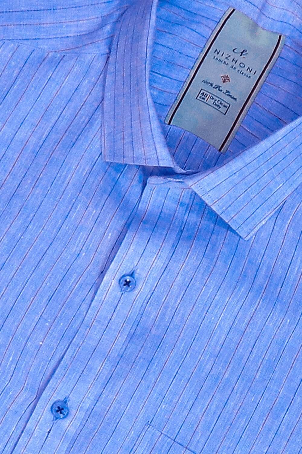 Blue Checks Pro Linen Shirt 1278