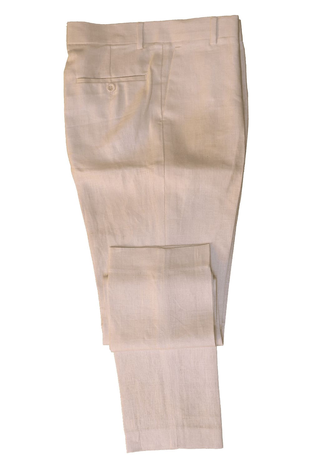 Cream Solid Long Trousers 309