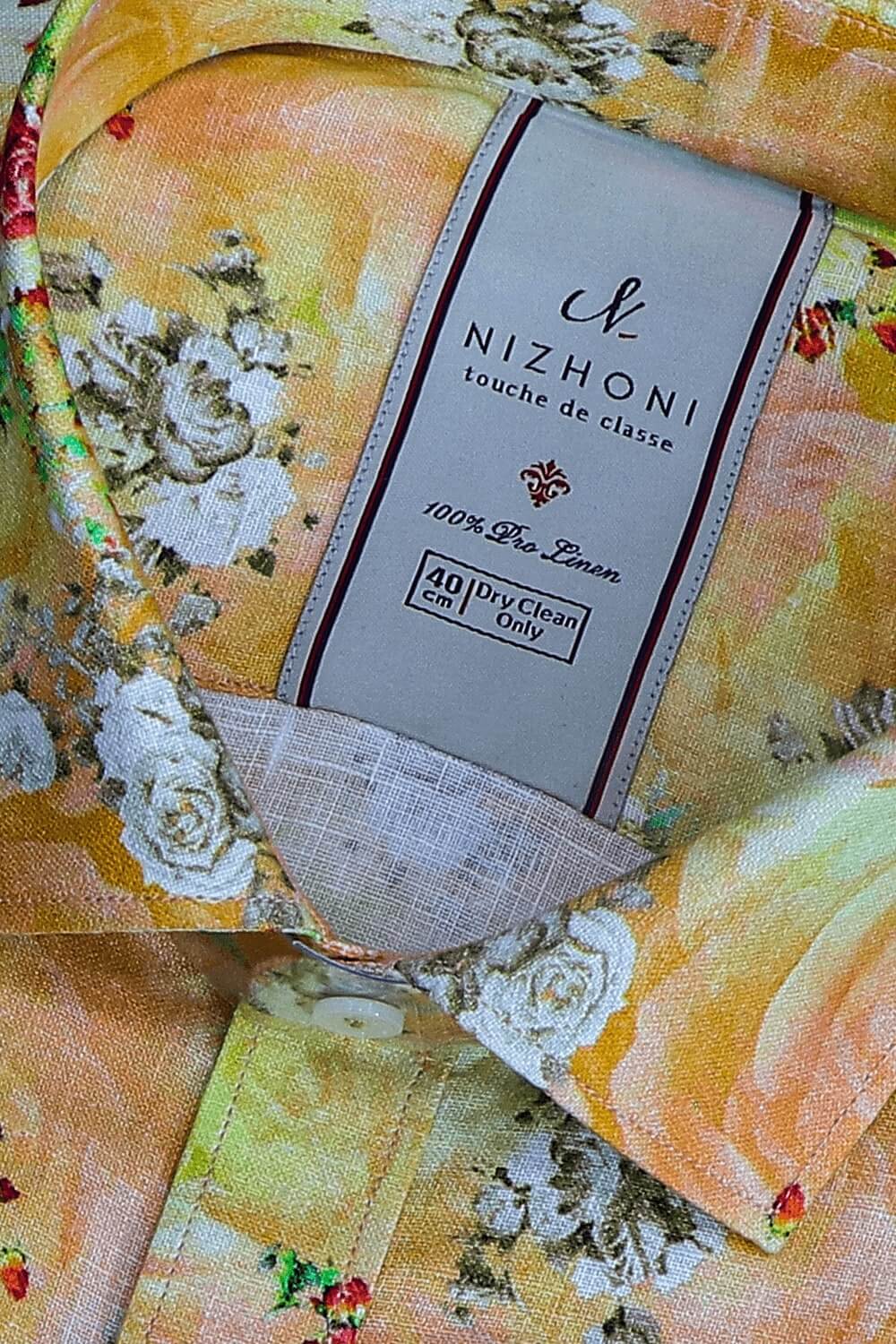 Digital Roses Printed Pro Linen Shirt 8476