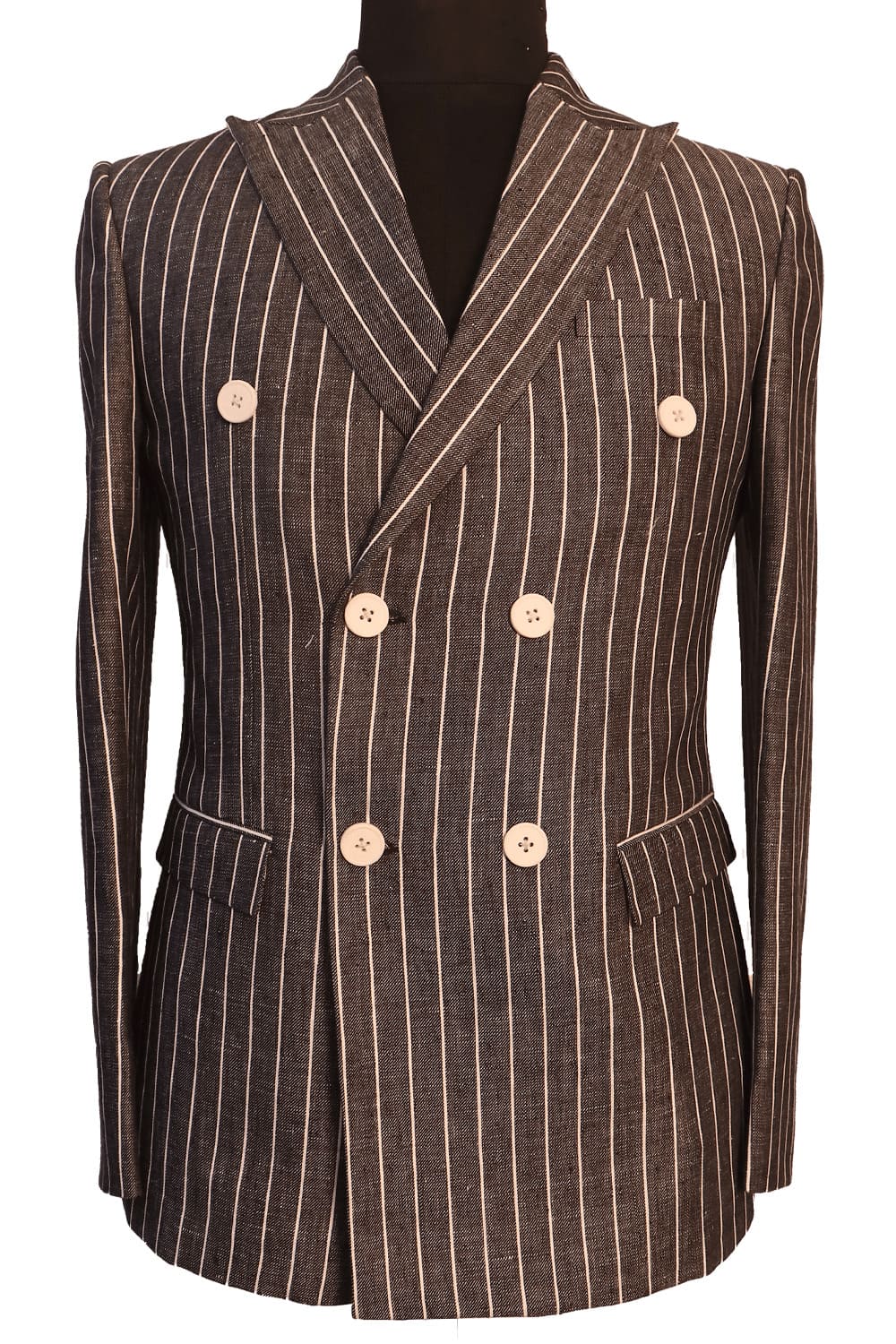 Black Pro Linen Blazer 504