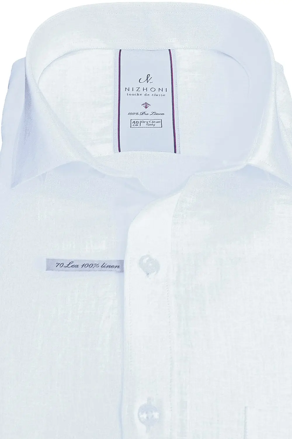 White Belgium 70's * 70's  Count Pro Linen Shirt WT-12