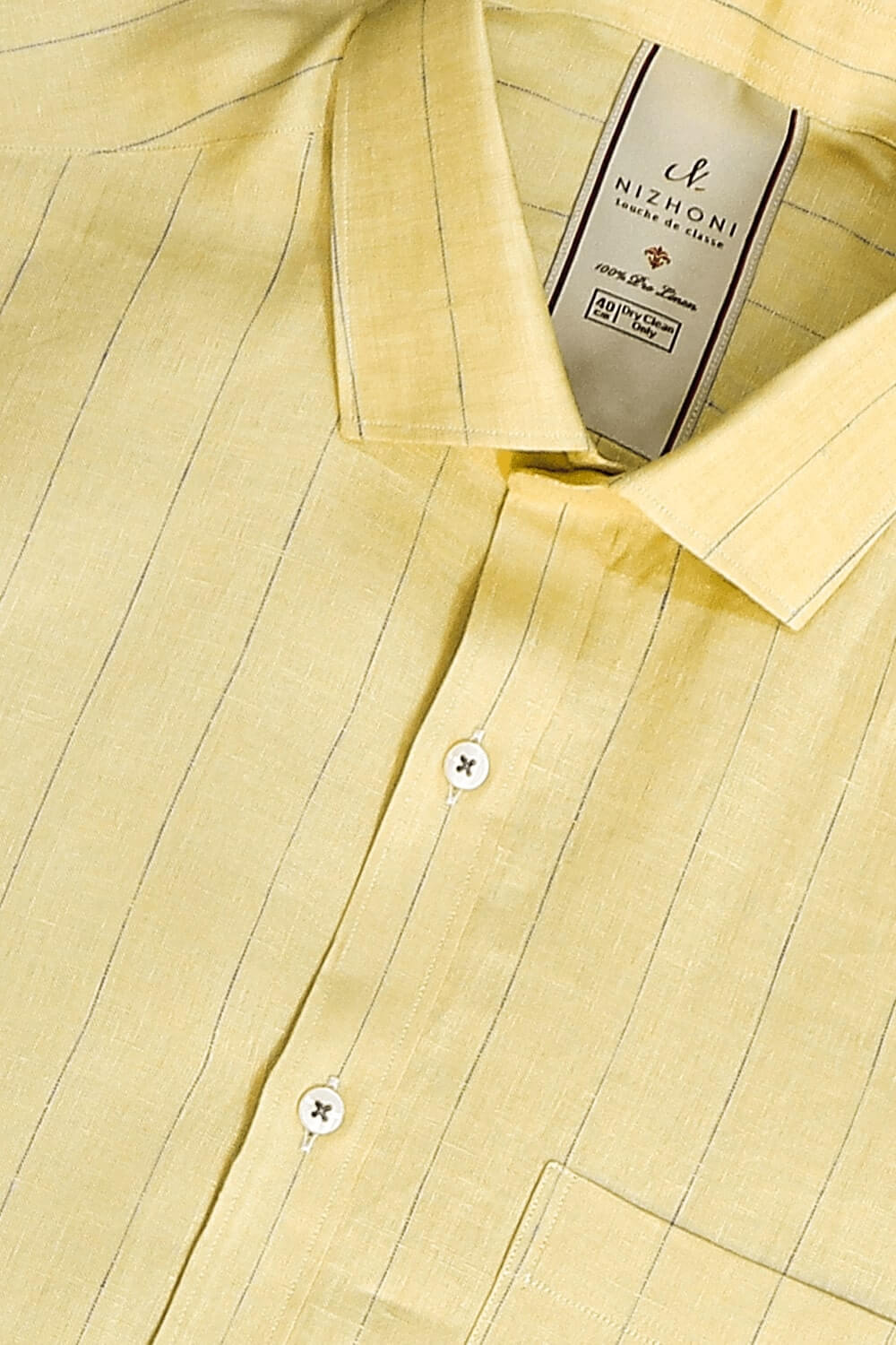 Cream Stripe Pro Linen Shirt 1271