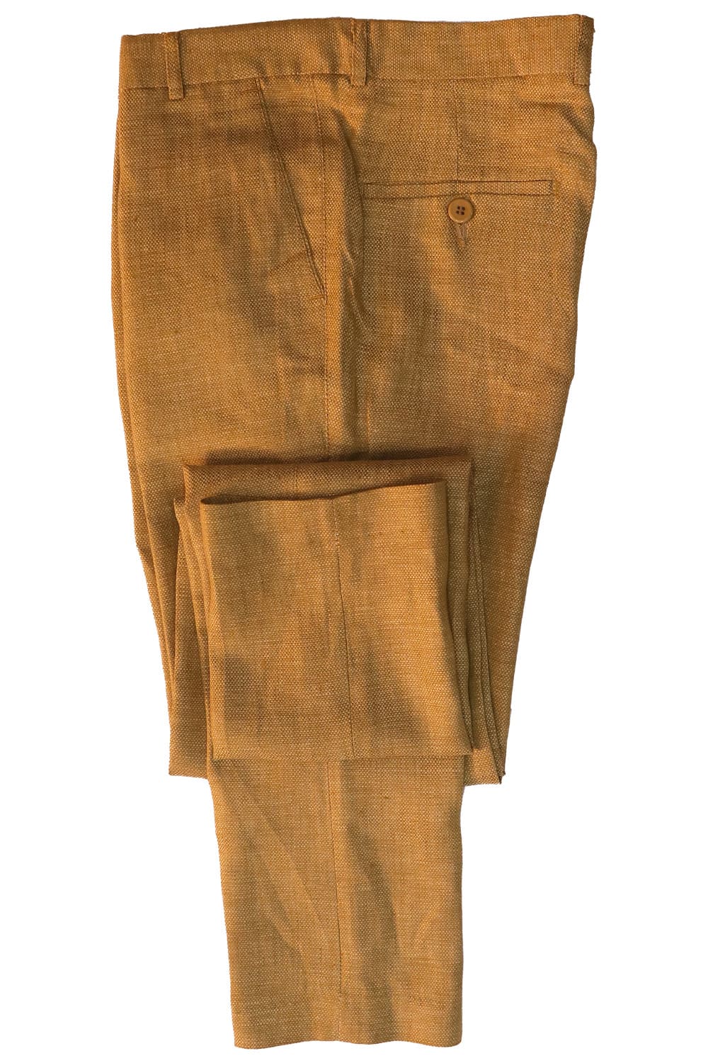 Mustard Solid Long Trousers 398